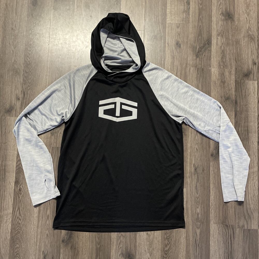 Tapout Gray Tagless LS Work Out Hoodie Men's Size: L - FAST SHIP